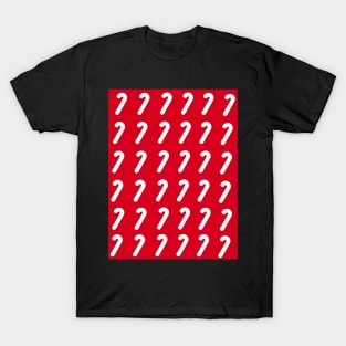 Christmas candy cane red decoration pattern T-Shirt